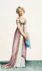 Une robe de bal simplement conçue, illustration de 